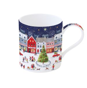 EasyLife | Порцеланова чаша 350 мл в подаръчна кутия | WITH LOVE AT CHRISTMAS VILLAGE