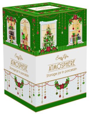 EasyLife | Порцеланова кутия с капак Ø 11,5x18 см | FESTIVE AVENUE