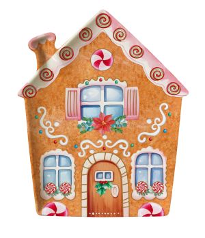 EasyLife | Порцеланова плато 21x25,5 см | SWEET CHRISTMAS