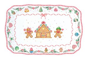 EasyLife | Порцеланово плато 35x23 см | SWEET CHRISTMAS