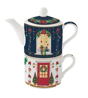 EasyLife | Порцеланов комплек за чай 280 мл + 280 мл | FESTIVE AVENUE