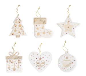 EasyLife | Коледни играчки за елха Ø 7 см 6 бр. к-кт | CHRISTMAS LIGHTS