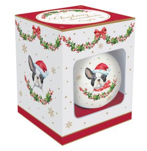 EasyLife | Коледна топка от доломит Ø 7 см - 4 вида| CHRISTMAS DOGS