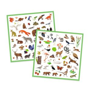 Djeco | Стикери 160 бр. | Фауна