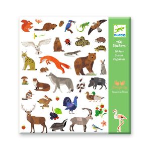 Djeco | Стикери 160 бр. | Фауна