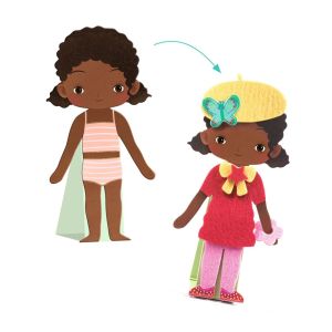 Djeco | Колажи облечи куклата с дрехи от филц