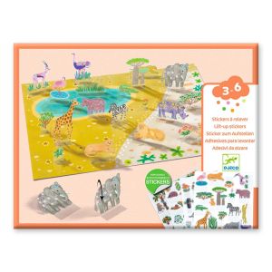 Djeco | Подвижни стикери | Животни