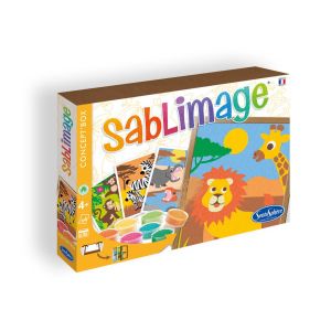 Sentosphere | Оцвети с цветен пясък | Aфрикански животни