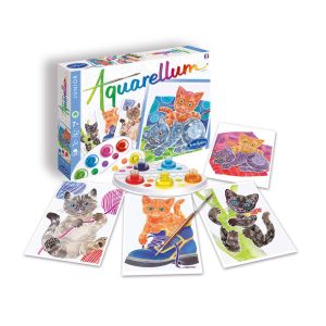 Sentosphere | Оцветяване с акварелни бои | Котенца