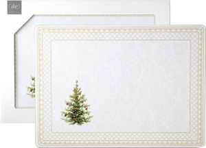 IHR | Коркова подложка за хранене - 2 броя | CLASSIC CHRISTMAS TREE gold