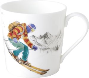 IHR | Чаша костен порцелан | BLACK SKI RUNS