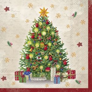 IHR | Коктейлни салфетки | CHRISTMAS HOLLY