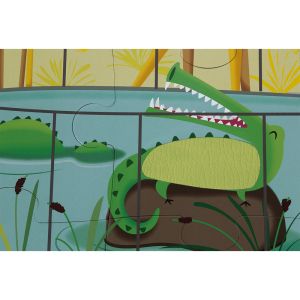 Janod | Пъзел осезание – Ден в зоопарка