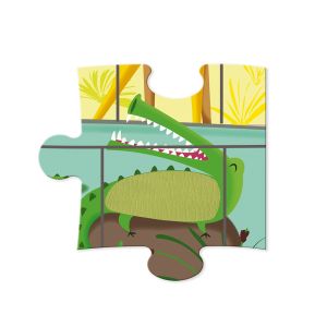 Janod | Пъзел осезание – Ден в зоопарка