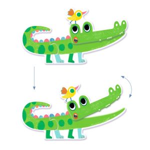 Djeco | Пъзел с движещи се части | Дуо трио | Животни