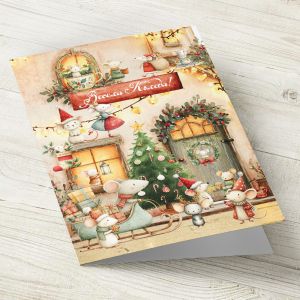 The Pink Shop | Картичка с плик | Мишки | Весела Коледа