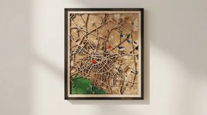 Urban Cartographica | Дървенa арт карта на град