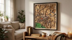 Urban Cartographica | Дървенa арт карта на град