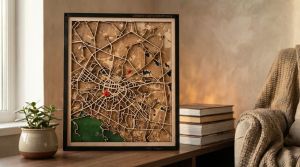 Urban Cartographica | Дървенa арт карта на град