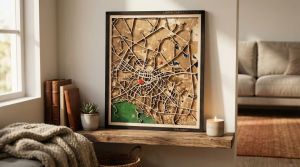 Urban Cartographica | Дървенa арт карта на град