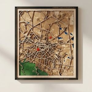 Urban Cartographica | Дървенa арт карта на град