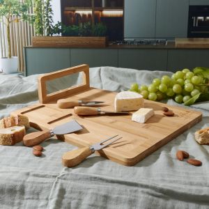 CMP Paris | Бамбукова дъска за сирена с 4 ножа