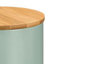 Arte Regal | Висок буркан с бамбуков капак, ментово зелен