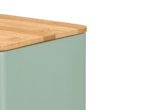 Arte Regal | Квадратен буркан с бамбуков капак, ментово зелен