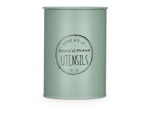 Arte Regal | Поставка за кухненски прибори от стомана, ментово зелена