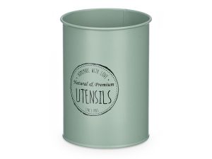 Arte Regal | Поставка за кухненски прибори от стомана, ментово зелена