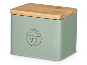 Arte Regal | Солница с бамбуков капак, ментово зелена