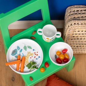 Moulin Roty | Порцеланов детски комплект съдове | Гората Мава