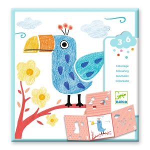 Djeco | Картини за оцветяване с шаблони | Животни