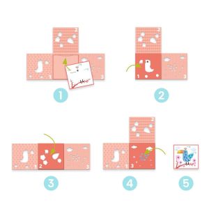 Djeco | Картини за оцветяване с шаблони | Животни