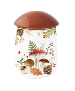 EasyLife | Порцеланов  буркан с капак Ø 12x19 см | AUTUMN BREEZE