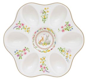 EasyLife | Порцеланова поставка за 6 яйца | HAPPY EASTER