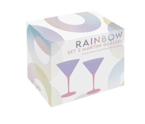EasyLife | Коктейлни чаши 270мл 2 бр к-кт | RAINBOW