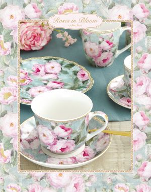 EasyLife | Порцеланов поднос  Ø20 см | ROSES IN BLOOM