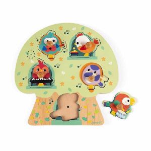 Janod | Музикален пъзел Птички