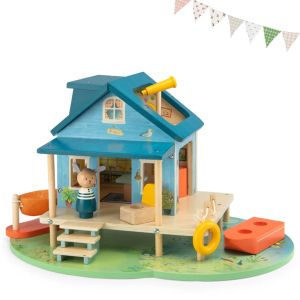 Moulin Roty | Дървена играчка | Къща край езерото | La Grande Famille