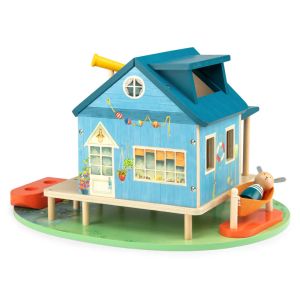 Moulin Roty | Дървена играчка | Къща край езерото | La Grande Famille
