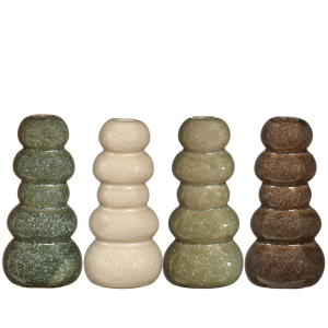 Ideas 4 Seasons | Ваза от керамика D7H15cm gr/cre/bra