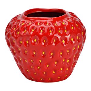 G. Wurm | Керамична ваза с ягоди, червена (Ш/В/Д) 14x12x14cm | Red