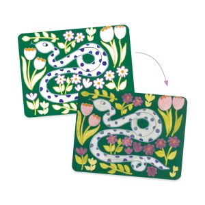 Djeco | Комплект рисуване с палитра диви животни