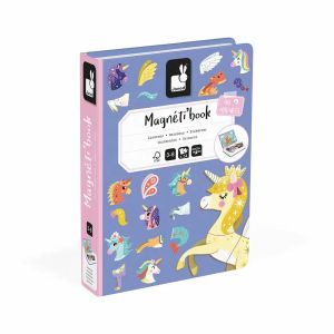 Janod | Магнитна книга еднорози