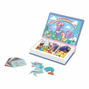 Janod | Магнитна книга еднорози