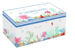 EasyLife | Стъклени чаши 500 мл 2бр. к-кт | SEA BREEZE