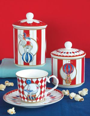 EasyLife | Порцеланови десертни чинии Ø 19 см 4 бр. к-кт | CIRCUS