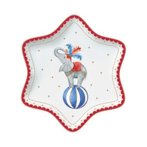 EasyLife | Порцеланова чиния звезда Ø 22.5 см | CIRCUS