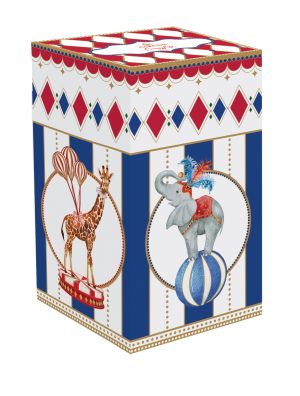 EasyLife | Порцеланов свещник за чайна свещ  6.5x6.5x14.5 см | CIRCUS